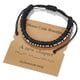thumbnail image 1 of Pulseras para mujeres, regalos para mujeres, pulseras de código morse para mujeres y hombres, pulseras de hilo, pulseras inspiradoras, regalos para parejas, mamá, hija, amiga, LA pulsera, 1 of 2