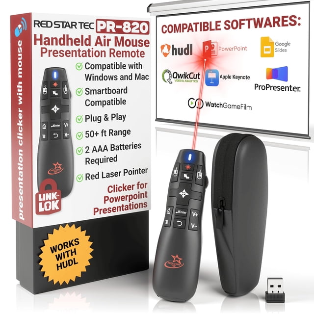Presentation Clicker RED STAR TEC PR-820 para Mac y PC