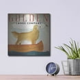thumbnail image 4 of Luxe Metal Art 'Golden Dog Canoe Co Right Facing' by Ryan Fowler, Metal Wall Art, 12"x12", 4 of 8