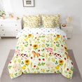 thumbnail image 2 of Feelyou Farm Sheep Animal Twin Bedding Sets 7-Piece, Sunflower Plant Bedding Comforter Set, 2 of 8