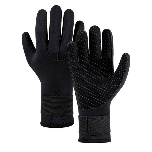 Neoprene Dving Gloves 5mm Men & Women Scuba Dive Wetsuit Gloves Waterproof Keep Warm in Cold Water L
