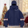 thumbnail image 4 of Towmus Balaclava Hoodie Zipper Double Hooded Jacket Ugly Gnome Print Long Sleeve Christmas Graphic Hoodies Sweatshirt Holiday Tops, Unisex, 4 of 4