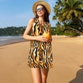 thumbnail image 3 of Uemuo Zebra Pattern Women’s Sleeveless Dress – Casual Summer A-Line Dress, Stylish and Comfortable Sundress for Hot Weather, 3 of 7