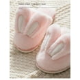 thumbnail image 2 of Women's  Cartoon  Fuzzy House Cute bunny ears  Foam Slippers, Furry Faux Fur Lined Bedroom Shoes for men and women, 2 of 9