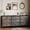 Deco, variant on Modern Wide 9-Drawer Fabric Dresser TV Stand – Wooden Top, Sturdy Metal Frame, Deep Storage Chest Cabinet, Long Media Console Organizer for Bedroom or Living Room, 27" Deep