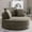Camel, variant on 53'' Oversized Round Chaise Lounge Chair Indoor,Upholstered Corduroy Deep Seat Cloud Circle Sofa Chair,Modern Fluffy Comfy Floor Reading Armchair for Living Room,Bedroom,No Assembly Required,Black