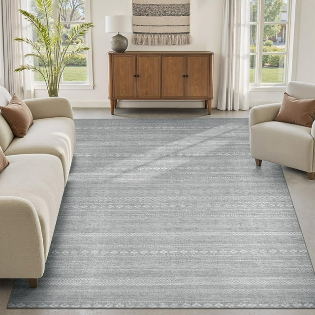 Boho Area Rug x Carpet Rugs for Living Room Bedroom MoroccanMachine Washable Rugs for Bedroom Dining Room Living Room Rug Neutral Taupe