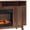 Walnut - with 2 Shelves, variant on Ktaxon 58" TV Stand with Fireplace Heater, Modern Media Console Center for up to 65" TVs, Farmhouse Black Storage Cabinet with Adjustable Shelves