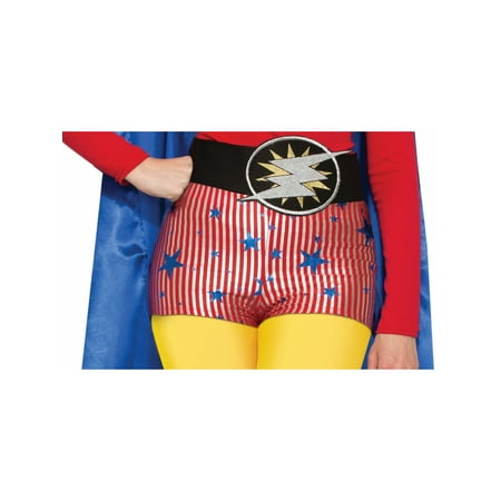 Adults Be Your Own Superhero Star And Stripes Shorts Costume