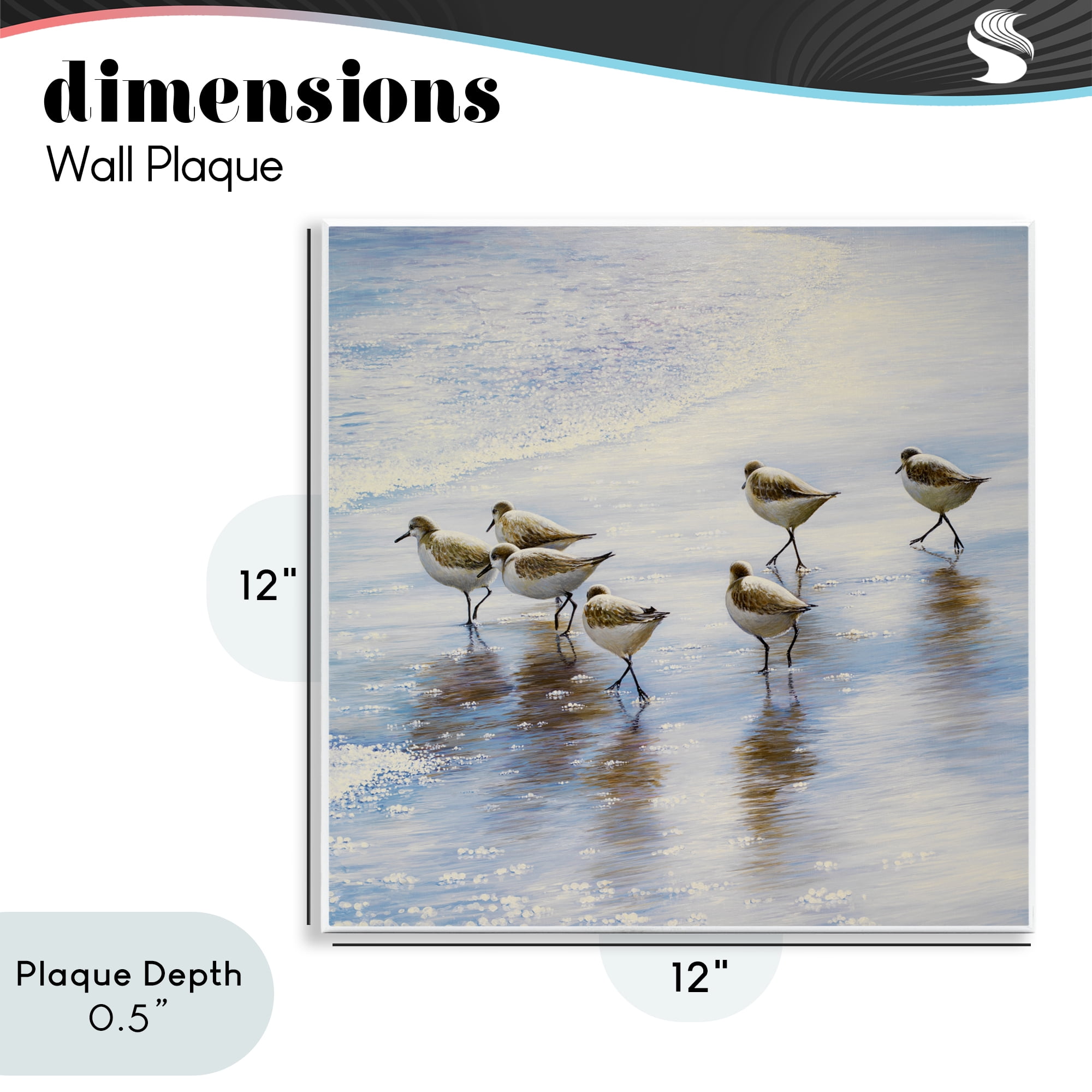 Stupell Industries Sand Dancers on Shore Wall Plaque Art, design by Bruce Nawrocke