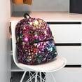 thumbnail image 6 of Daiia Color Shiny School Backpack for Men Women, Unisex Large Waterproof Bookbag Schoolbag Casual Daypack for High School/College/Teens/Travel/Work Black, 6 of 8