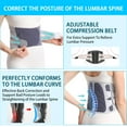 thumbnail image 6 of Back Brace for Lower Back Pain Adjustable Breathable Lumbar for Women/Men With  lumbar support Belt for Herniated Disc,Sciatica,Scoliosis, 6 of 7