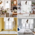 thumbnail image 5 of Donkey Sitting on The Toilet Thinking Valance Curtain Abstract Funny Animal Window Valances Rod Pocket Short Curtains Window Treatments for Kitchen Bedroom Bathroom Laundry 56" x 16", 5 of 9