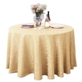 thumbnail image 1 of Mantel Yesbay de poliéster resistente al desgarro, lavable y redondo para cocina, color beige y amarillo, 1 of 8