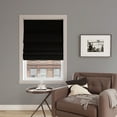 thumbnail image 5 of Sun Zero Morin Velvet 100% Blackout Cordless Roman Shade, 35"W x 64"L, Black, 5 of 8