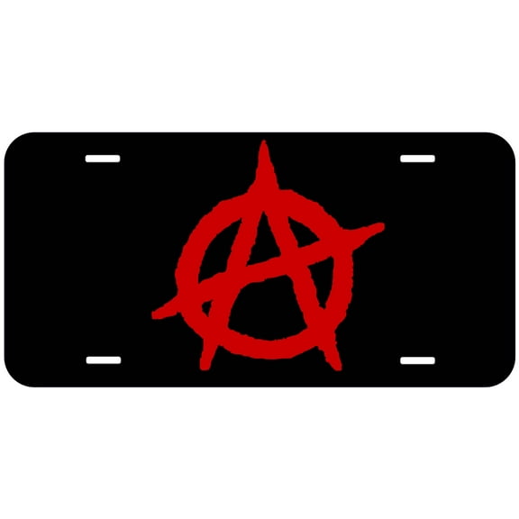 Anarchy Symbol Novelty Car Auto License Plate