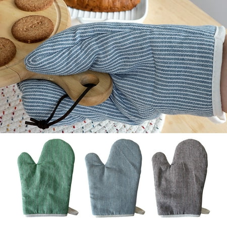 

Walbest 1Pc Insulated Glove Anti-scald Non-slip Cotton Easy Hanging Oven Mitt Kitchen Supply