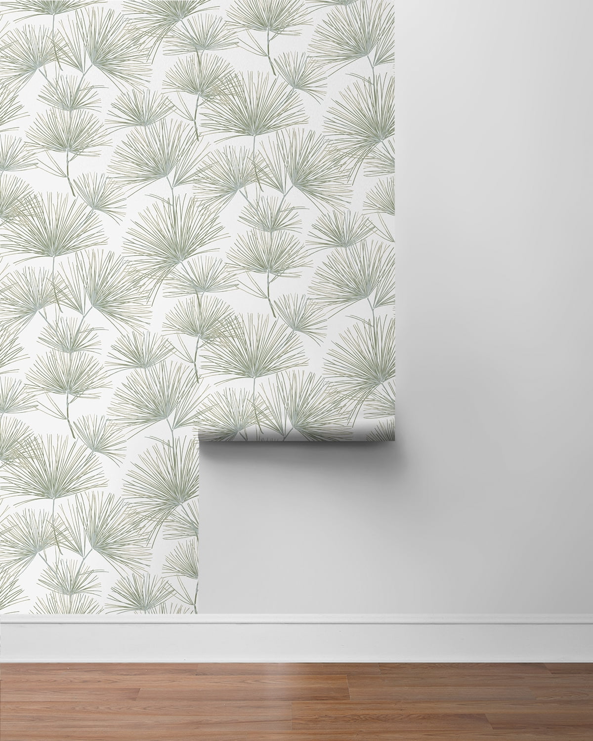 NextWall Aloe Green Pine Needle Peel and Stick Wallpaper