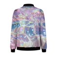 thumbnail image 5 of PNTUTB Long Sleeve Jacket for Women Fashion Print Zipper Pocket Casual Coat, 5 of 6