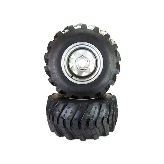 (2) Aggressive Tire Assemblies 26x12.00-12 Fits Hustler Super 104 603928