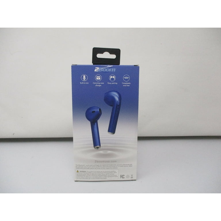 2Boom Roam Air True Wireless Bluetooth Earphones Blue