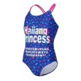 thumbnail image 5 of Cathalem Plus Size One Piece Swimsuits Ruched Tummy Control 3D Floral Bathing Suit Bandeau Swimwear with Removable Straps,Blue 160, 5 of 5
