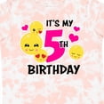 thumbnail image 4 of Inktastic Its My 5th Birthday with Smiling Emoticon Girls Toddler T-Shirt, 4 of 5