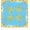 Coconut Tree, variant on Blue & White Ocean Waves Beach Mahjong Mat 31.5x31.5 Inch – Preppy Blue Beach Summer Coastal Non-Slip Noise-Reduction Gaming Mat for American Mahjong, Poker, Cards & Board Games