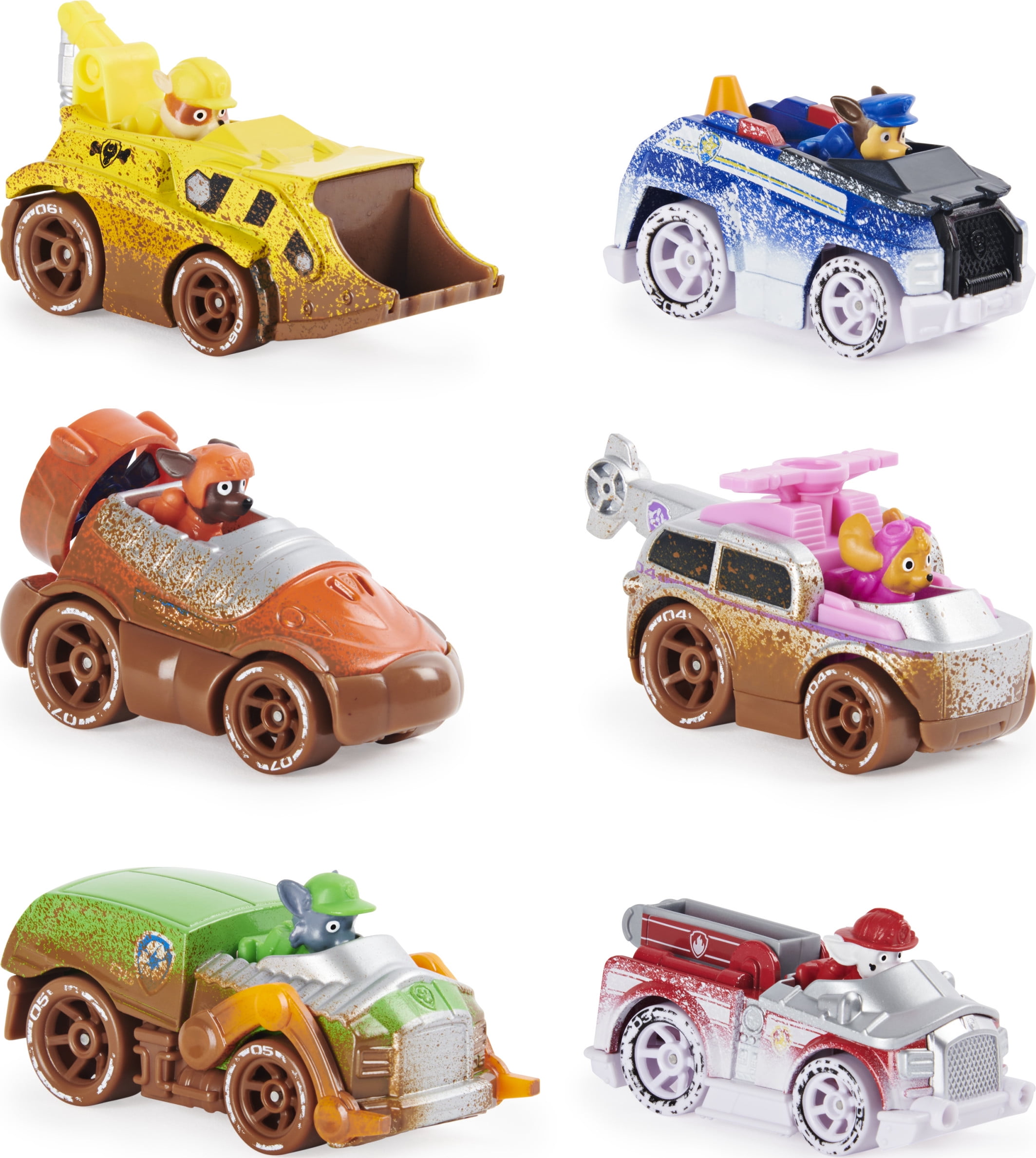 Kamp Konvertere får PAW Patrol, True Metal Off-Road Gift Pack of 6 Collectible Die-Cast  Vehicles, 1:55 Scale - Walmart.com