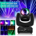 thumbnail image 1 of DJ Lights Beam Moving Head LED RGBW Gobo Pattern Spot Light Rotating KTV Nightclub Disco Party Lights Sound Activated Stage Lighting, 1 of 7