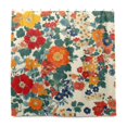 thumbnail image 2 of Yayeee Shower Curtain with Hooks 72"x72" Waterproof Fabric Bathroom Hanging Decor, Orange Japanese Flowers Pattern, 2 of 5
