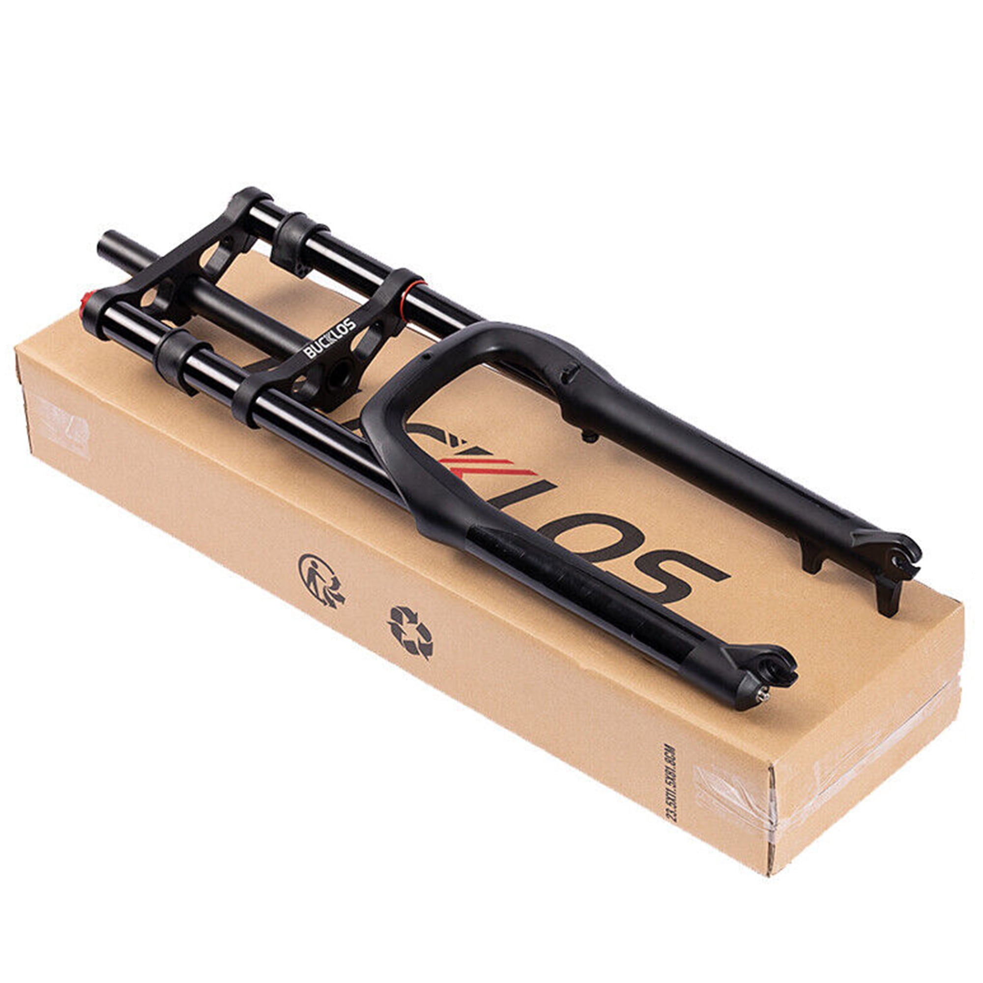 BUCKLOS Fat Tire Electric Bike Air Suspension Fork, 1 1/8 Straight Tube