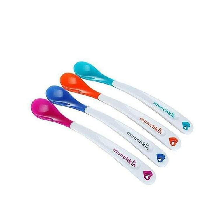 Munchkin® White Hot® Safety Baby Spoons, BPA Free, 4 Pack, Polypropylene