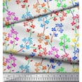 thumbnail image 3 of Soimoi Moss Georgette Fabric Lilac Floral Printed Craft Fabric by The Yard 42 Inch Wide, 3 of 3