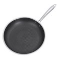 thumbnail image 3 of Mainstays 12 in. Honeycomb-Clad Stainless Steel Non-Stick Skillet, 3 of 5