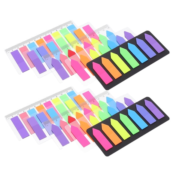Hemoton 30 Sets Colorful Sticky Page Flags and Plastic Memo Tabs, Page Markers for Organizing Notes, Documents, and Office Use