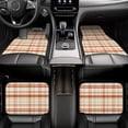 thumbnail image 7 of Fuzoiu Minimalist plaid Print Carpet Floor Mats for Car,Car Foot Mat Set,Universal Fit 4 Piece Mat Pad Set,Fits Most Cars Trucks Vans Sedans SUV Auto Carpet Mat Se, 7 of 7