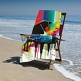 thumbnail image 4 of PHYHOO Beach Towel Sand Free Quick Dry Towel Microfiber Oversized Colorful Piano Keyboard Music Travel Towel Absorbent Bath Towel Compact Towel Blanket for Women Men Camping Swim, 4 of 8