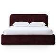 thumbnail image 5 of Omax Decor Chloe Fabric Upholstered Platform Queen Bed in Burgundy, 5 of 9