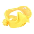 thumbnail image 4 of Gafas de buceo antivaho de vidrio templado, máscara de buceo con correa de silicona, gafas de natación panorámicas plegables, color amarillo, 4 of 14