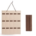 thumbnail image 1 of Sunglasses Hanging Bag Multi-slot Glasses Container Wall Mounted Pocket Display Pouch Display Racks Organizer Bags Organization Pouches Khaki, 1 of 8