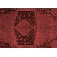 thumbnail image 1 of Ahgly Company Machine Washable Indoor Rectangle Abstract Red Modern Area Rugs, 5' x 7', 1 of 4