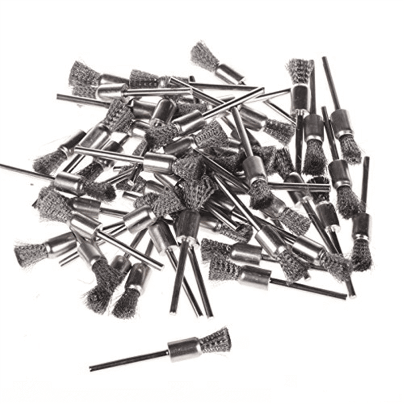 ZFE 6mm Steel Wire brushes For Dremel Foredom Rotary Tools2.35mm shank