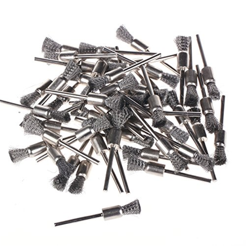 ZFE 6mm Steel Wire brushes For Dremel Foredom Rotary Tools2.35mm shank