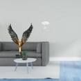thumbnail image 2 of Estatua de la casa,Estatua de ala hecha a mano,artesanía de resina para cafetería,Escultura de alas extendidas,adorno artesanal,Escritorio redondo de casa de muñecas,Muebles de mesa redonda, 2 of 7