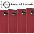 thumbnail image 3 of Rideaux Intérieurs Extérieurs pour Patio \ Panneau de Rideau à Oeillets Bloquant le Soleil pour Intimité, Rideaux Résistants aux Intempéries pour Gazebo, Véranda avant, Pergola, Kaki G x H Panneau, 3 of 8