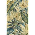 thumbnail image 1 of HomeRoots 353015 2 ft. 6 in. x 10 ft. Runner Wool Ivory & Teal Area Rug, 1 of 2