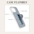 thumbnail image 2 of Walli Cases for iPhone 16 Case Aesthetic Wallet Phone Case Card Holder, Securely Holds up to 2 Cards - Cute, Trendy Phone Cover for Women, fits iPhone 16 with Kickstand & Finger Strap, 2 of 7