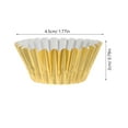 thumbnail image 2 of OUNONA 500Pcs Foil Mini Pie Tins Aluminum Baking Support For Baked Goods Special Occasions, 2 of 6
