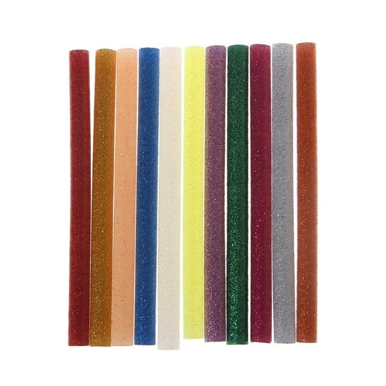 50Pcs Hot Glue Sticks Glitter Glue Sticks Colored Hot Melt Glue Repair  7×100Mm 
